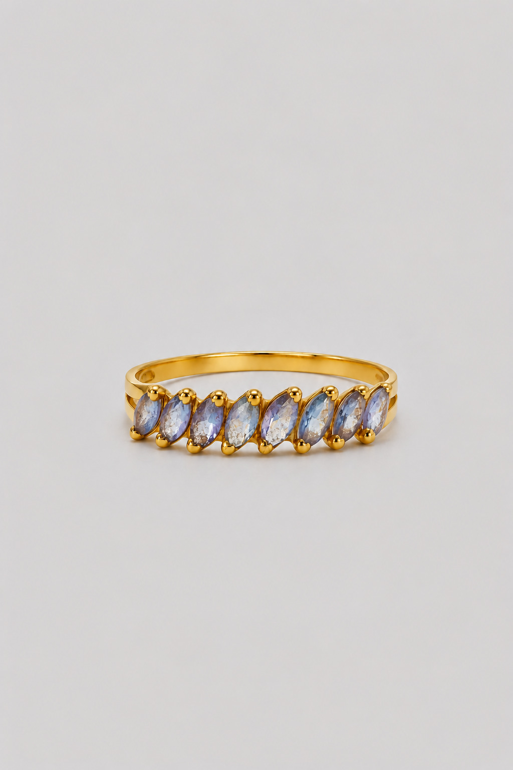 Anel Aparador com Zirconia em Ouro 18k